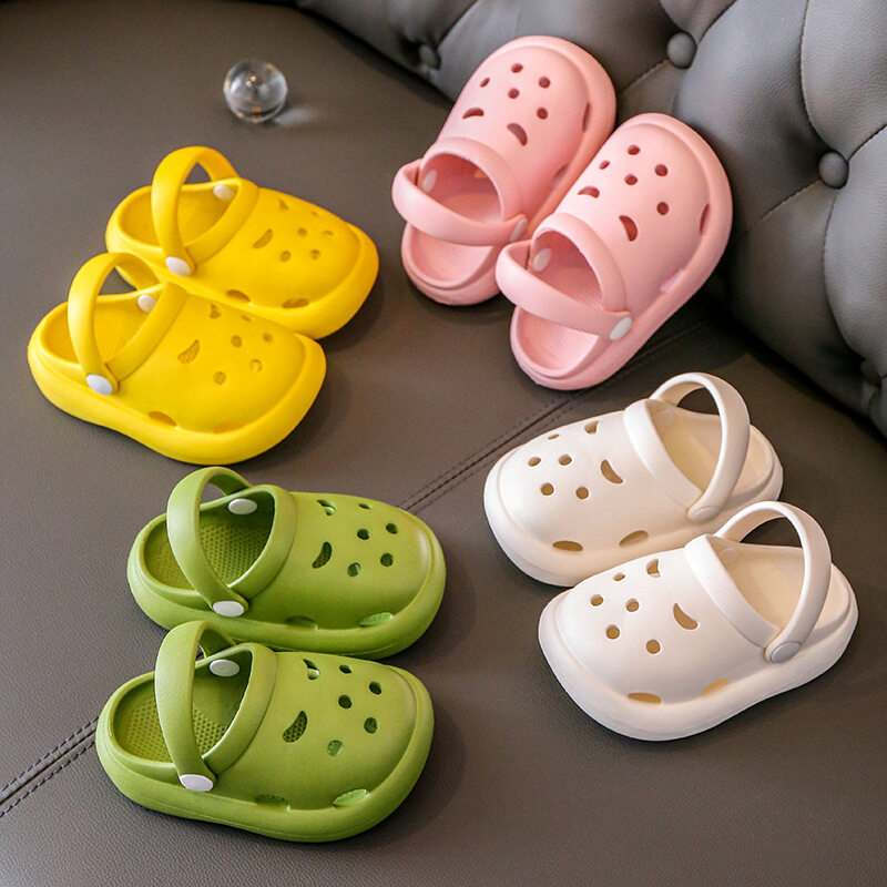 Sanitkun Wisebaby Kids Hole Shoes Anti-Collision Slippers Non