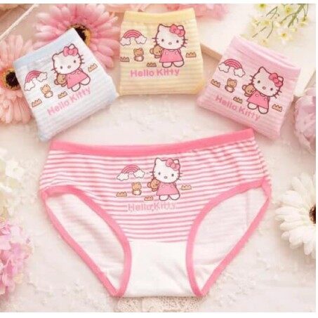 Set 4 quần chíp tam giác cotton cho bé gái