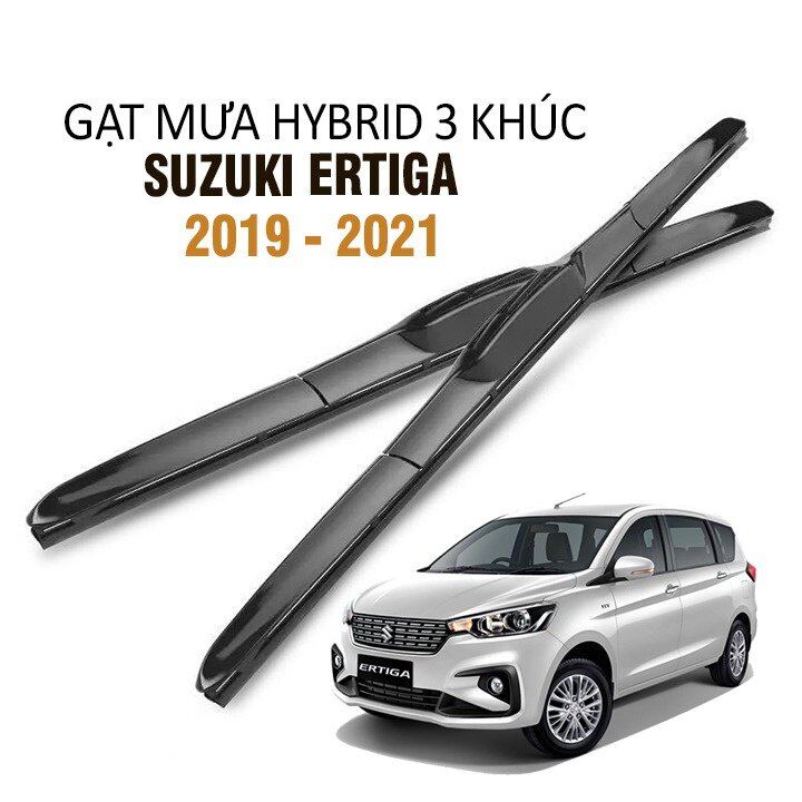 Gạt Mưa Xe Suzuki Ertiga Hybrid 3 Khúc Lưỡi Silicone Cao Cấp