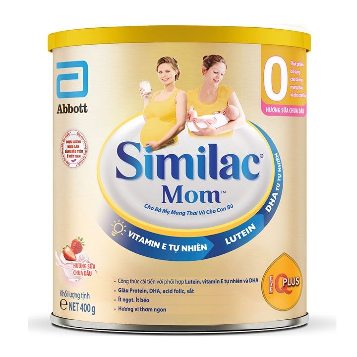SỮA BẦU SIMILAC MOM 400G SỮA CHUA DÂU - DGD-SB-02