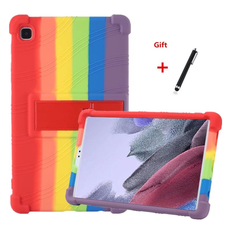 Ốp Lưng Cho Samsung Galaxy Tab A7 Lite 2021 8.7 ''SM-T220 SM-T225 Vỏ Silicon Mềm Cho Máy Tính Bảng, Với Chân Đế Điều Chỉnh + Bút
