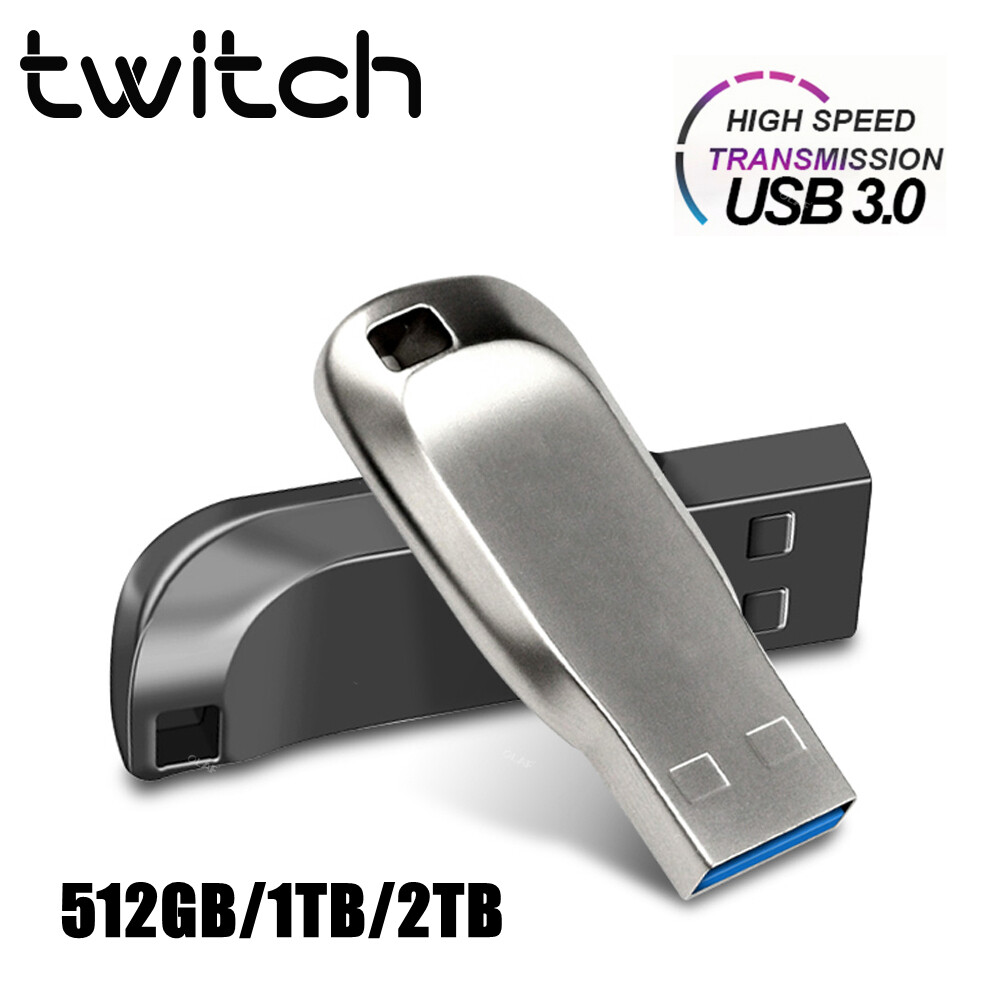 Twitch USB 3.0 flash drive pendrive 512GB/1TB/2TB usb stick pen drive flash usb disk High Speed Metal U Disk Cle USB memory stick - ยี่ห้อ twitch ราคา 103 บาท*ส่งฟรี