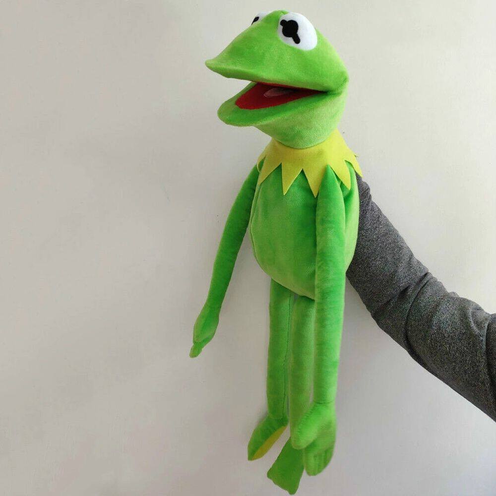A4QUT Con Rối Tay Mềm Hình Mè Đường 16/40/60CM Động Vật Kermit Ếch The Muppet Show Ếch Đồ Chơi Nhồi Bông