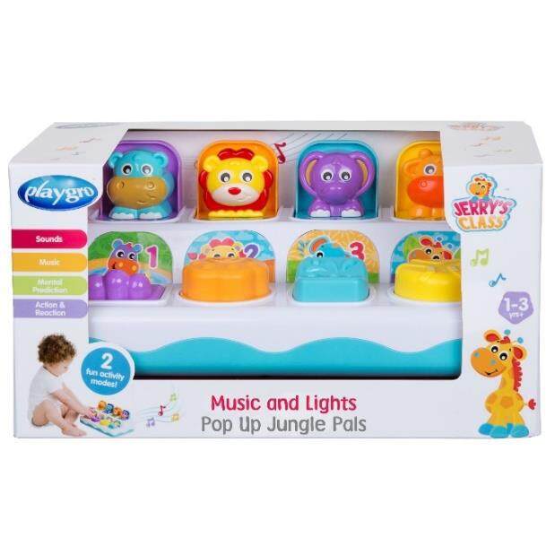 Playgro Jerry Class Music And Lights Pop Up Jungle Pals (1year+) PG4086994  | Lazada