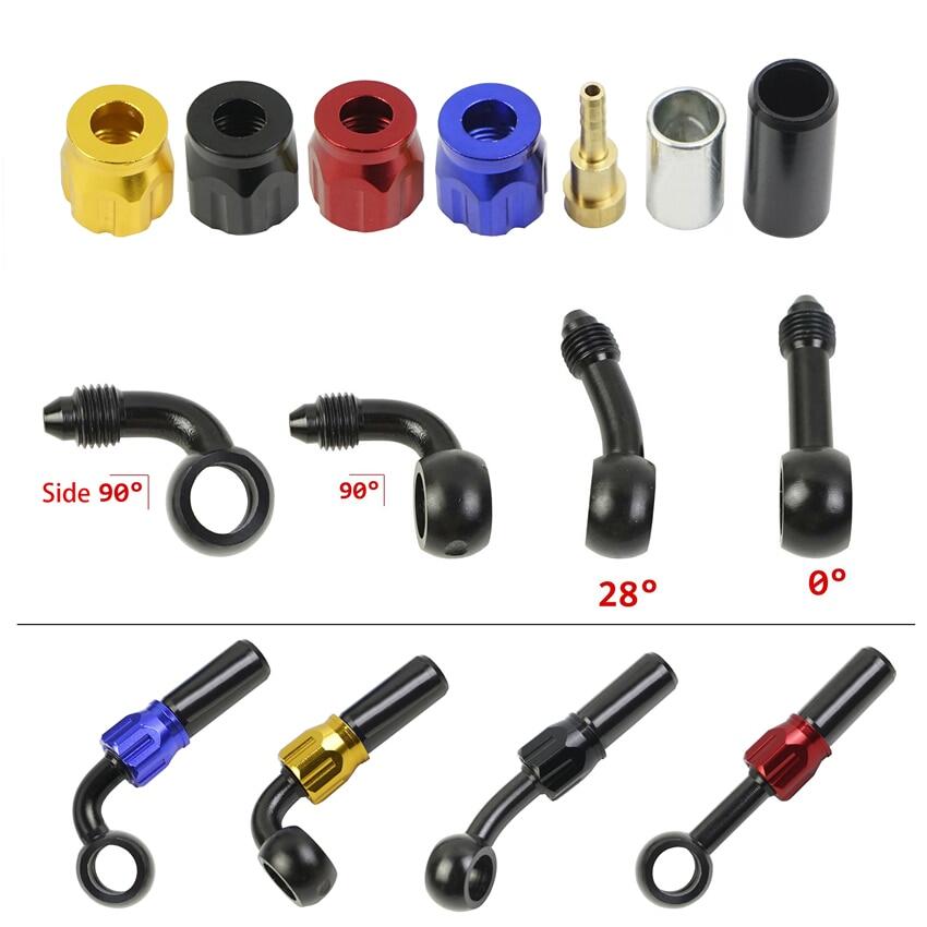Phụ kiện phanh banjo tháo ống dẫn dầu ly hợp phanh gia cố thủy lực moto bằng nhôm an3 cho xe máy atv xe đạp địa hình buggy