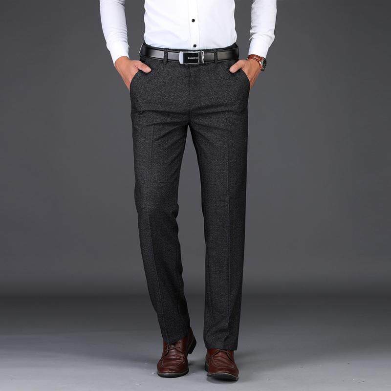 mens black business pants