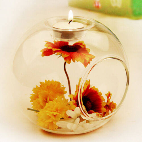 Rosefragrance 1 Chiếc Trang Trí Tiệc Cưới Lãng Mạn Giá Nến Treo Thủy Tinh Pha Lê Nến