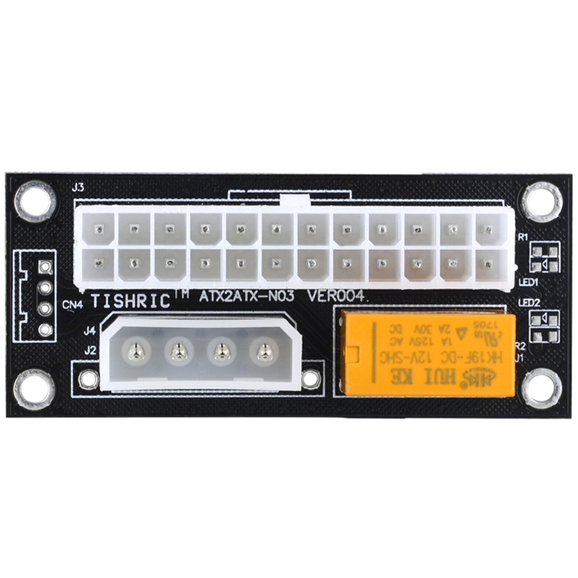 Hàng bán chạy bộ chuyển đổi nguồn điện, bộ chuyển đổi nguồn psu kép cho yên xe, 2psu atx 24pin đến 4 pin