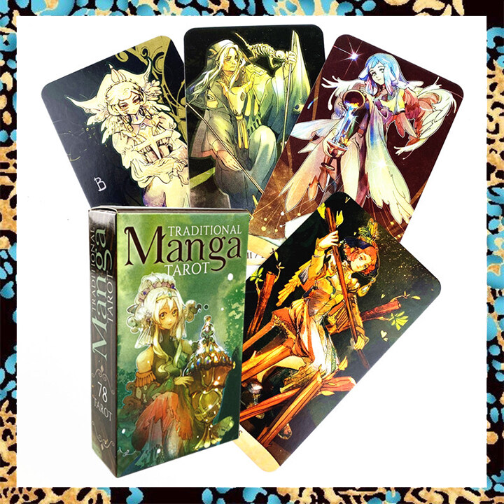 Traditional Manga Tarot Card Deck Size 10.3x6cm 78 Sheets Tarot Cards