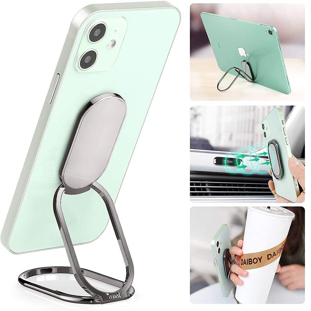 Giá Đỡ Điện Thoại Đeo Nhẫn Thông Dụng Đế Kẹp Lưng Điện Thoại Di Động Siêu Mỏng Có Thể Gập Lại Dành Cho Máy Tính Bảng iPhone iPad, Mới Đến