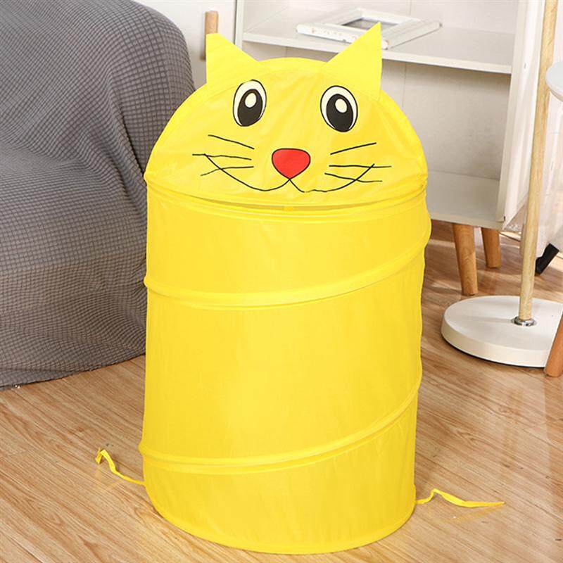 Giỏ Đựng Đồ Giặt Dễ Thương, Giỏ Đựng Đồ Giặt Có Nắp, Xô Gấp Quần Áo Vịt Mèo Chó Ếch Hoạt Hình Hộp Đựng Đồ Chơi Trẻ Em Giỏ Đựng Đồ Giặt