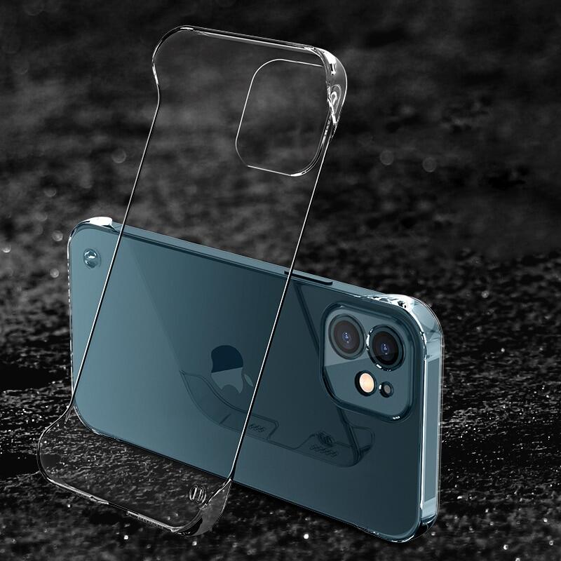 Ốp Trong Suốt Không Khung Sang Trọng Cho iPhone 13 12 11 Pro Max Mini XS X XR 7 8 Plus SE 2020 Ốp Điện Thoại Cứng Siêu Mỏng Trong Suốt