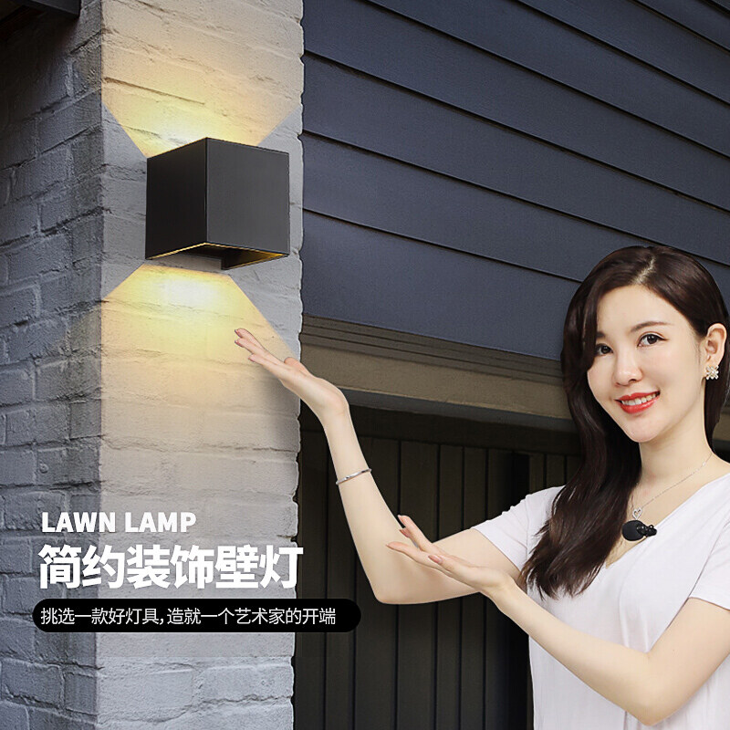 Đèn tường led trong nhà ngoài trời chống nước ip65 12w 20w đèn led sân vườn gắn trên bề mặt có thể điều chỉnh bằng nhôm ac85 ~ 265v