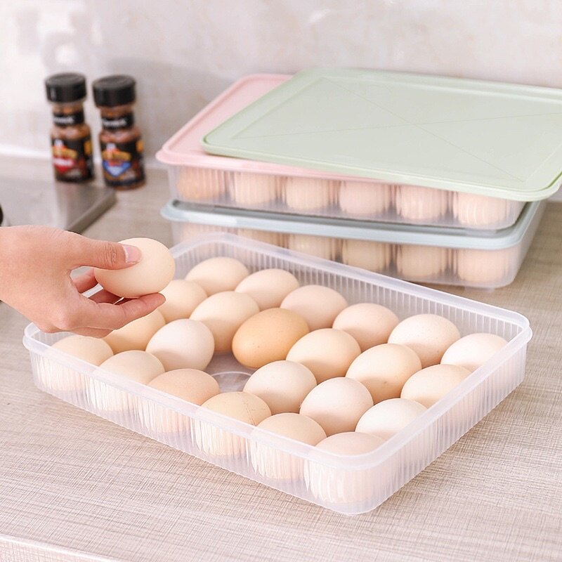Khay đựng trứng, hộp đựng trứng 24 quả trong tủ lạnh