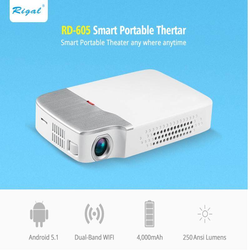 Generic RD 605 DLP HD LED LCD Projector 1200 Lumens 4K 1080P Portable