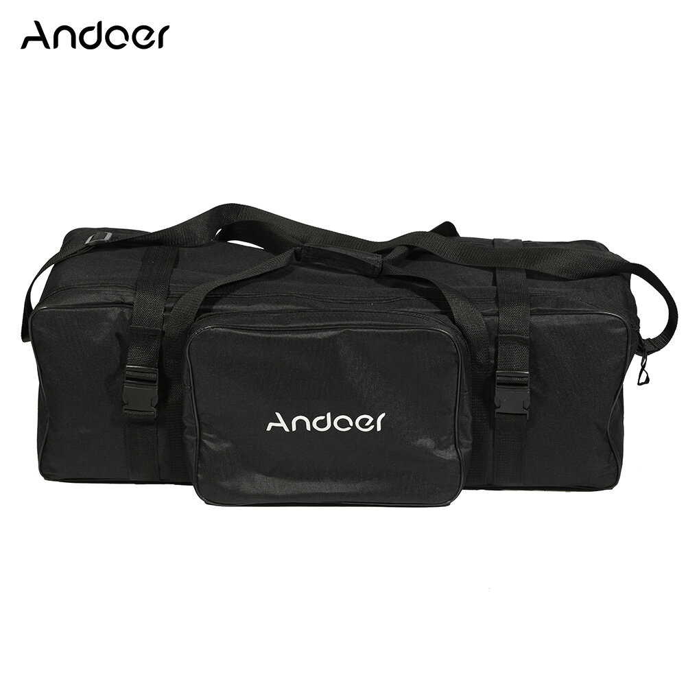 Andoer Bộ Đèn Studio Chụp Ảnh 74*24*25Cm/29*9*10In, Túi Đựng Đồ Lót Đệm Đứng Nhẹ Ô Thiết Bị Chiếu Sáng Đèn Flash