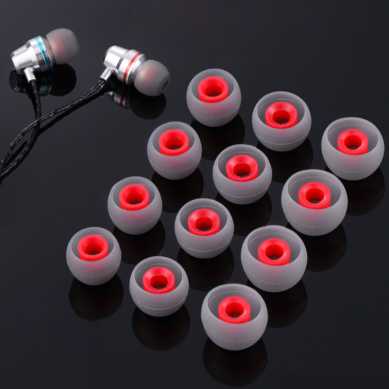 1/3 Cặp Miếng đệm tai Silicone cho tai nghe trong tai tai nghe thay thế mềm eartips Tai tay áo phụ kiện phổ quát