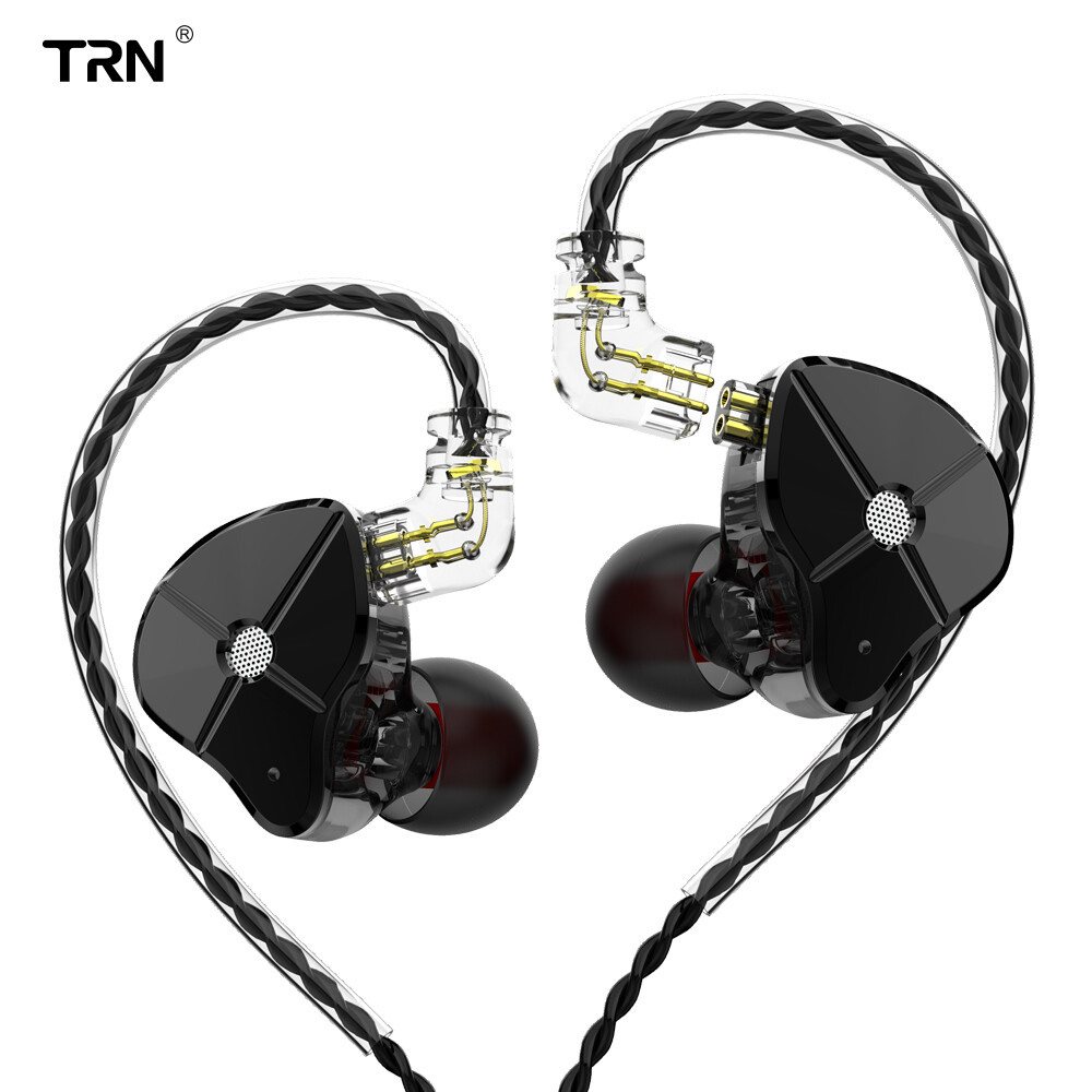 TRN ST1 1DD 1BA Lai Trong Tai Tai Nghe Tai Nghe HIFI DJ Màn Hình Chạy Thể Thao Tai Nghe Earplug Có Thể Tháo Rời Cáp 2Pin V90/ZSX/C12/AS10/Zst/Es4