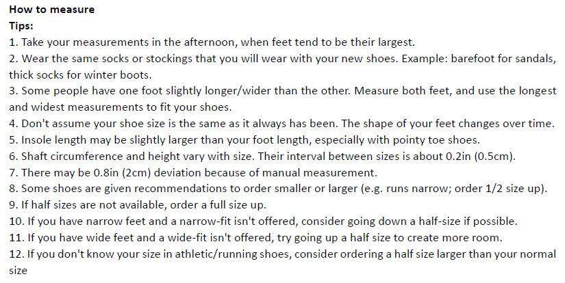 How to measure-tips