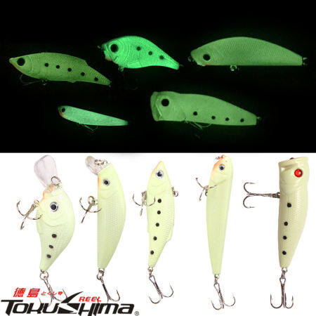 Luminous VIB/Minnow Fishing Lure - 3D Eyes, 7