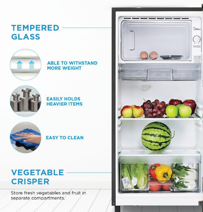 Midea Ms 196b 156l Single 1 Door Refrigerator Dinor Kempas Jaya