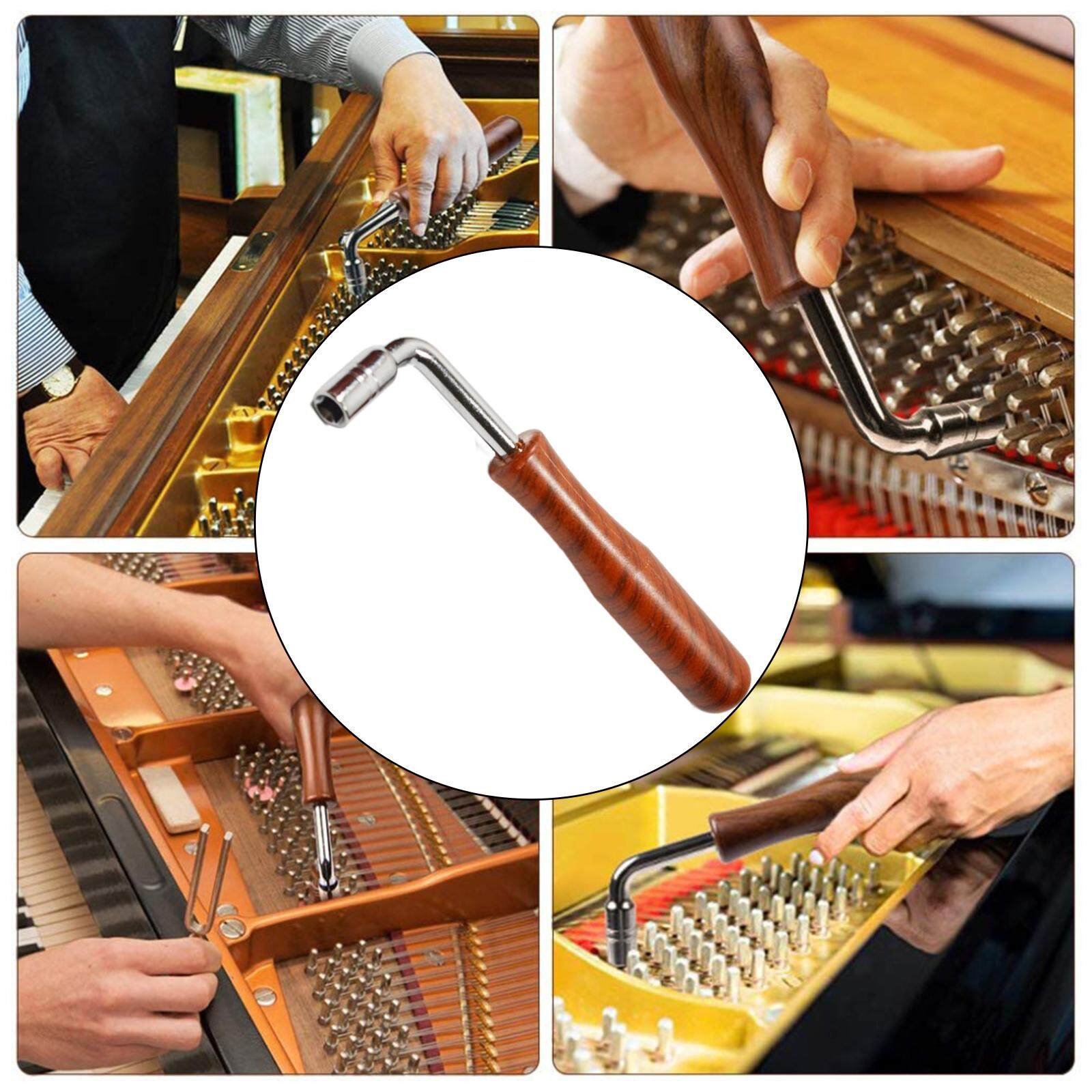Piano Tuning Wrench, Guzheng Piano Accessories Tuning Wrench Hammer Tuner Spanner Repair Tools