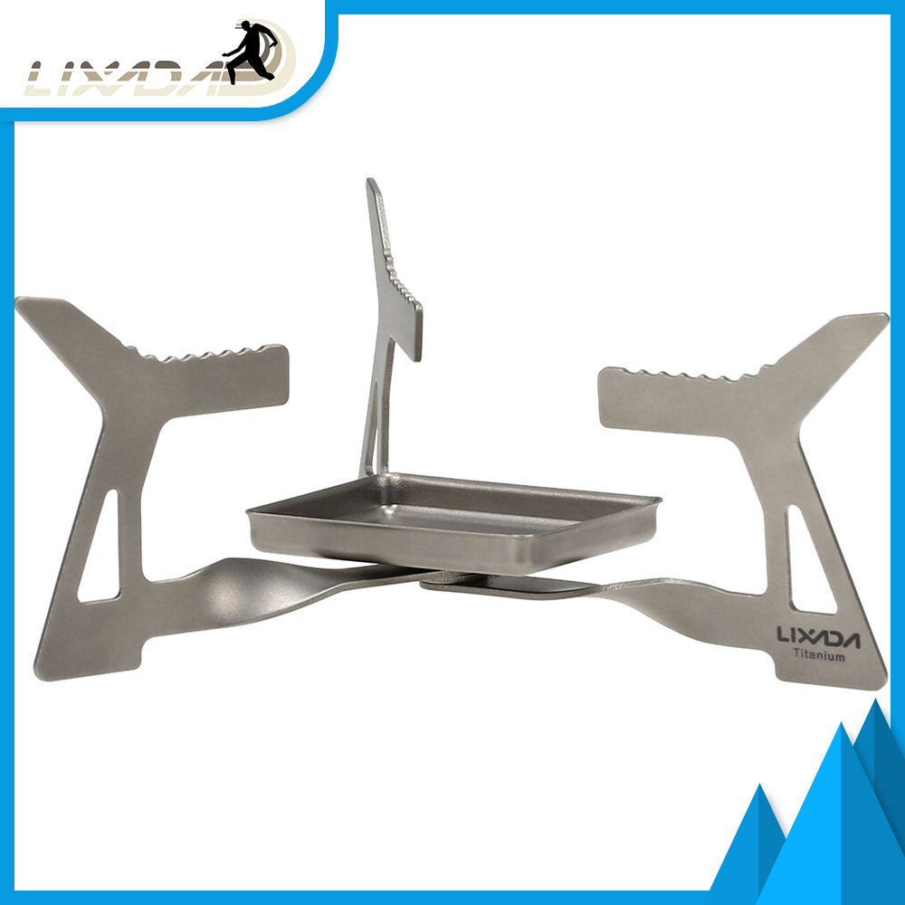 Lixada gấp siêu nhẹ cắm trại titan bếp cứng 14g