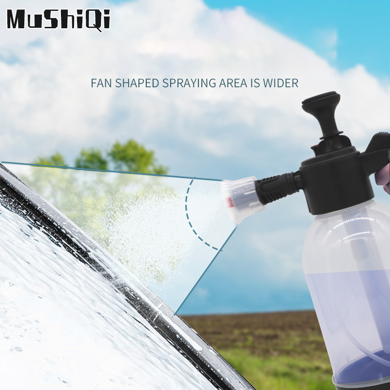 2L High Pressure Car Wash Foam Watering Can Manual Air Pressure Sprayer Car Dual Use Watering Sprinkler Kettle ราคา 167 บาท*ส่งฟรี