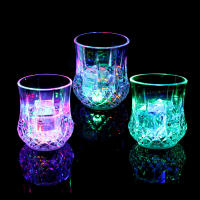 [3PF] Janememory 70ML LED Flashing Cup Wine Beer Whisky Mug Water Beverage Drinking Glass Automatic Glowing Cup Party Decorative Supplies