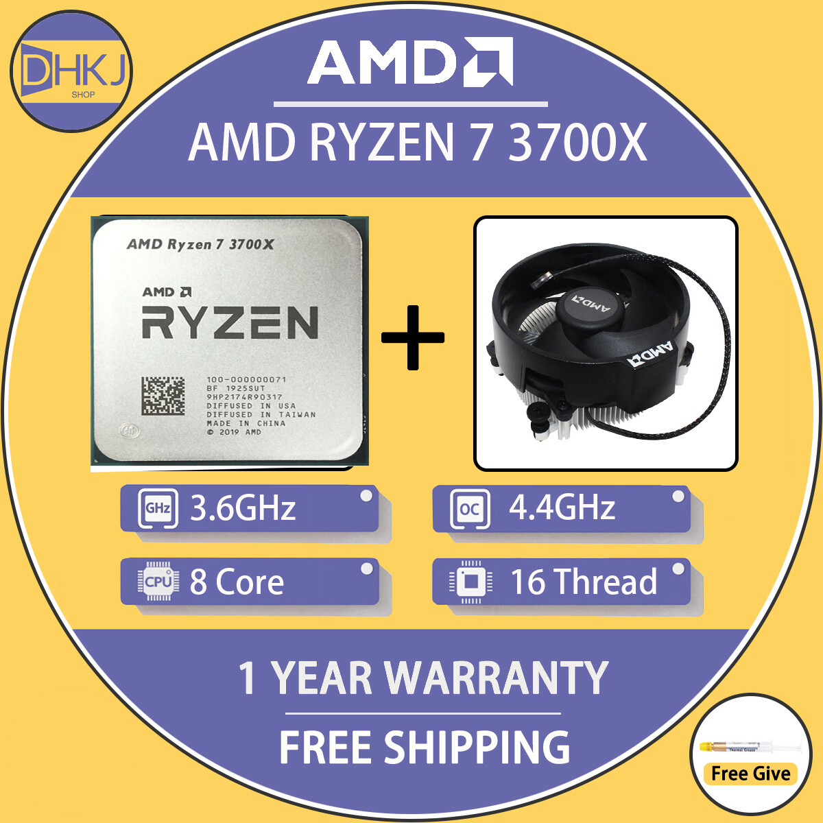 Core Best Cooler For R7 3700x 3700 X AMD Ryzen 3700X CPU Core