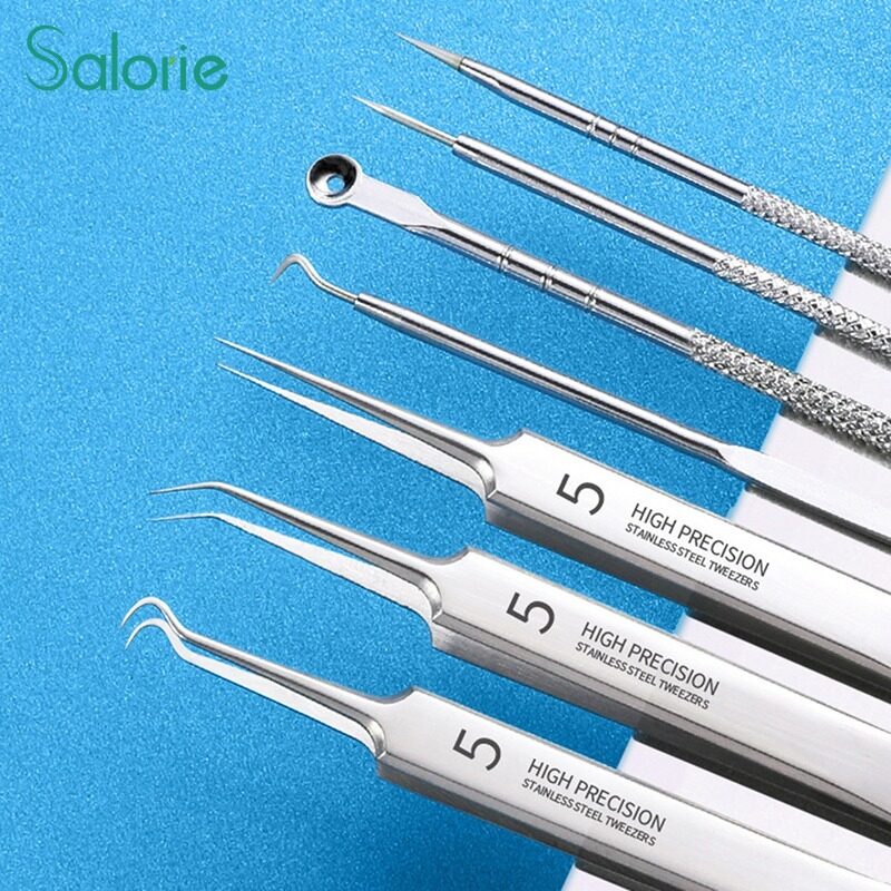 Salorie Kẹp Mụn Đầu Đen Tế Bào Số 5 Siêu Mịn Của Đức Nhíp Dụng Cụ Kim Nặn Mụn Đầu Đen Đặc Biệt Cho Thẩm Mỹ Viện Sức Khỏe Mặt Làm Đẹp