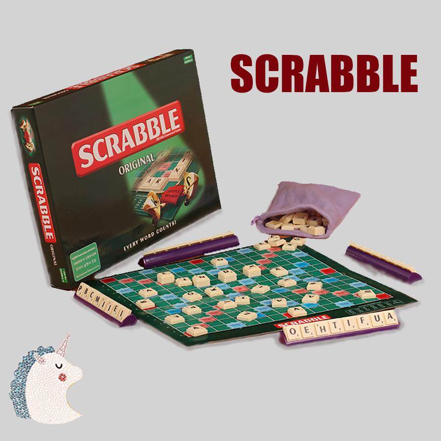 Scrabble Board Game Trò Chơi Bảng Scrabble Dành Cho Gia Đình, Trò Chơi Câu Đố Cho Bữa Tiệc Giáo Dục Tiếng Anh Mầm Non Kỹ Thuật Số Quà Tặng Đồ Chơi Trẻ Em, UNO