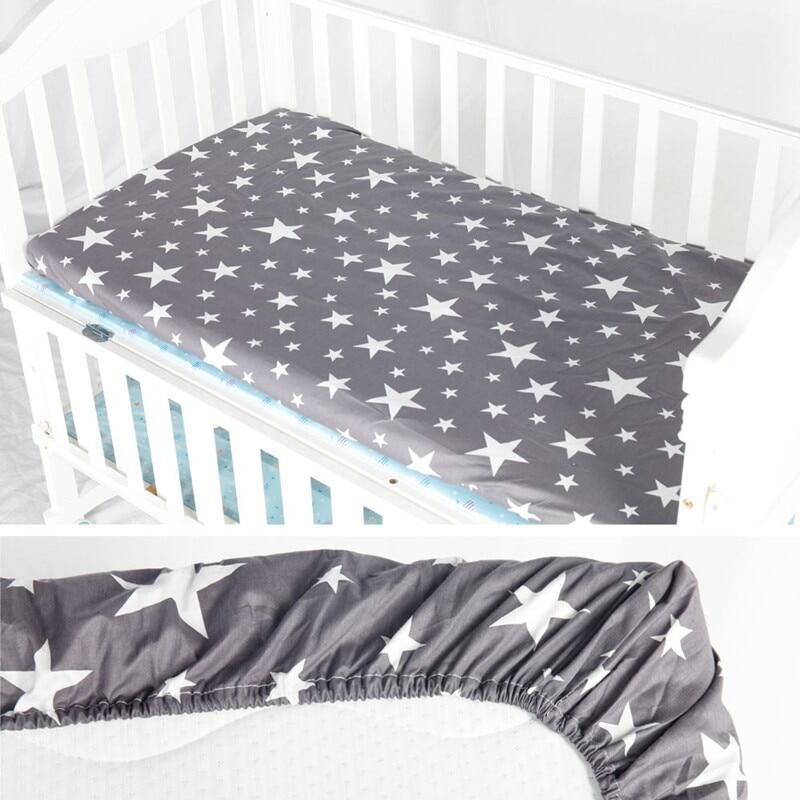 Ins Cotton Baby Toddler Fitted Crib Sheets Collection Crib Bedding Set For Children Mattress Cover Protector 9 Specifications
