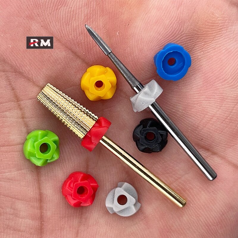 磨甲专用防尘 美甲磨头防尘尘水質美甲机防尘尘胶保护甲美工具 2.35mm 陶瓷钢粉瓷磨甲尘头尘