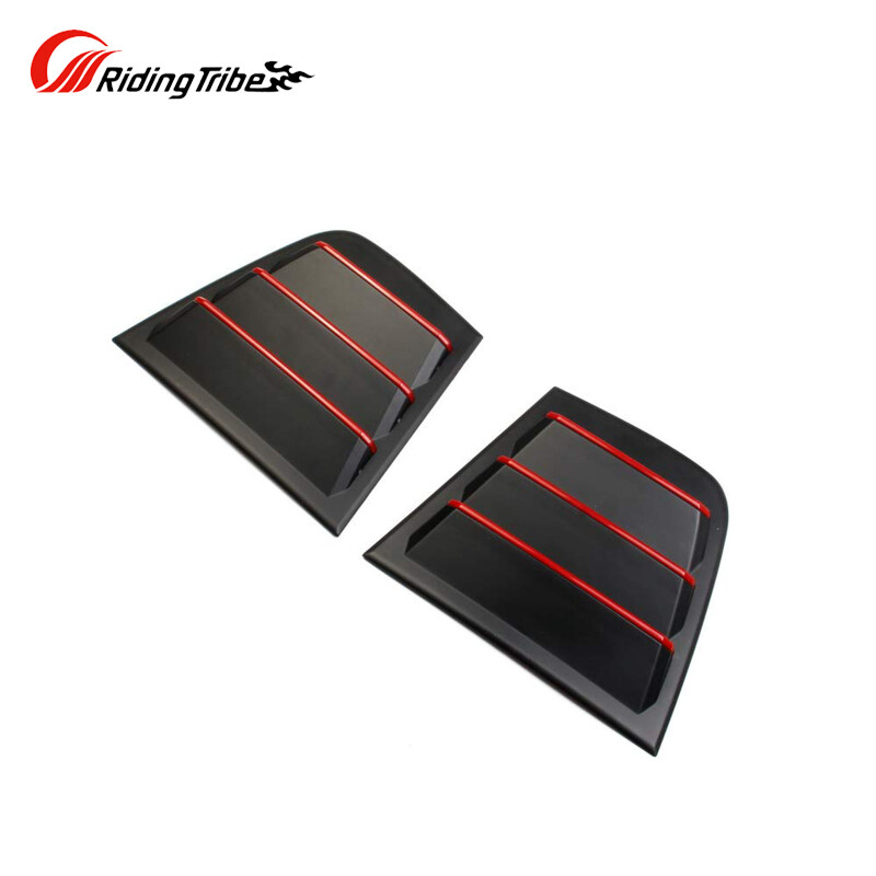 Riding Tribe 2pcs cửa sổ bên louvers Air Vent Scoop Shades Bìa Rèm Matt Bảng điều chỉnh tương thích cho bộ sạc 2011-2021 phụ kiện ô tô