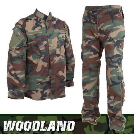 US Army Tactical Uniform Combat Bdu Suit Woodland Camouflage Clothes Men Battlefield Paintball Clothing Sobest