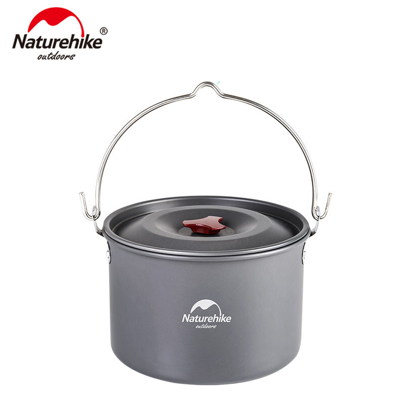 Naturehike 4L Cắm Trại Nồi Cho 4-6 Người Treo Lớn Dung Tích Nồi Ngoài Trời Bộ Đồ Ăn Dã Ngoại Lửa Trại Nồi Nồi đồ Dùng Cho Cắm Trại Dã Ngoại Treo Nồi NH17D021-G