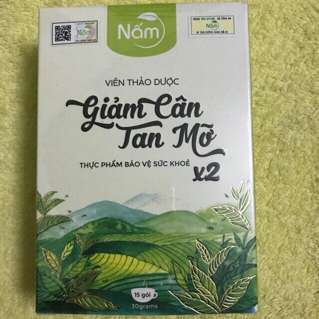 Viên giảm cân nấm tan mỡ x2