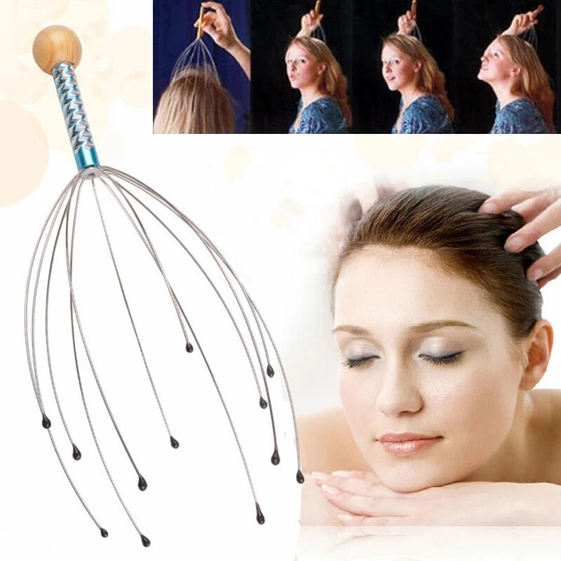 1 Chiếc Máy Mát Xa Đầu Spa Thư Giãn Căng Thẳng Da Đầu Bạch Tuộc Mát Xa Cổ Bán Sỉ