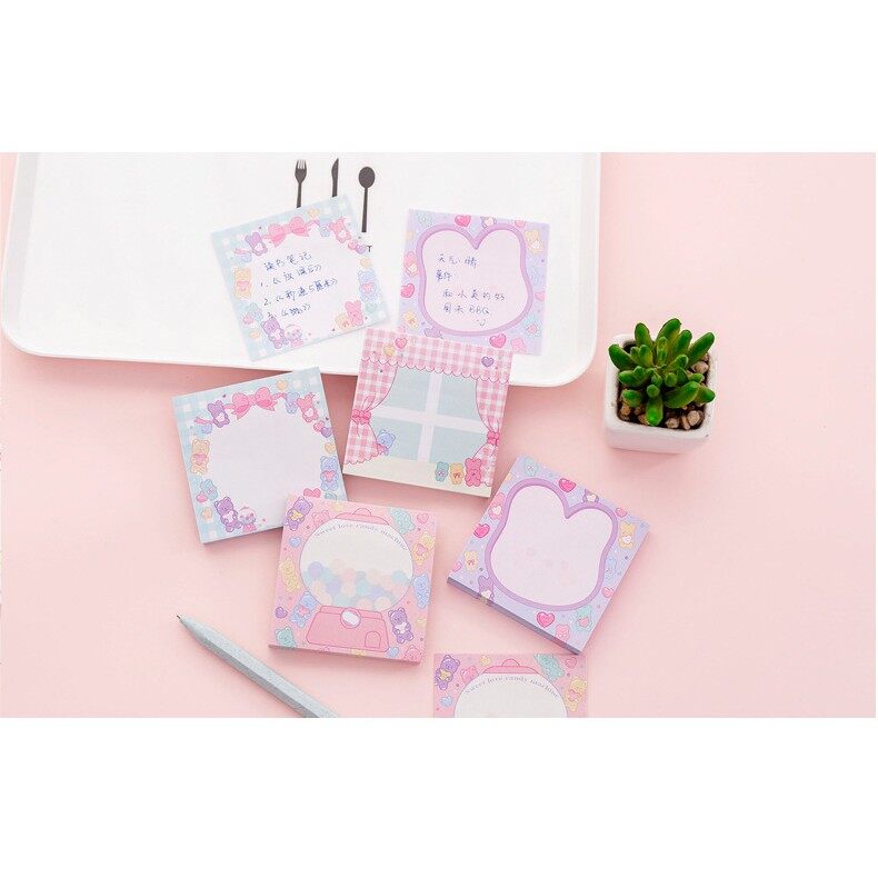 Giấy ghi nhớ giấy note giấy ghi chú 80 tờ nhiều mẫu cute dễ thương - corgi shop