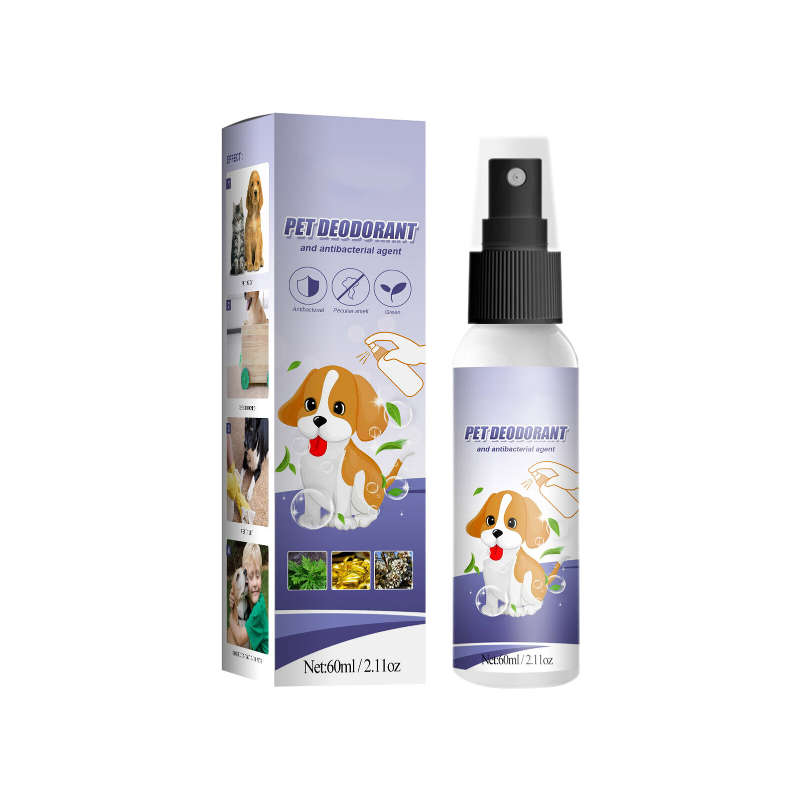 Bình xịt khử mùi cho thú cưng 60ml bình xịt khử mùi cho thú cưng hiệu quả lâu dài bình xịt khử mùi cho thú cưng tại nhà