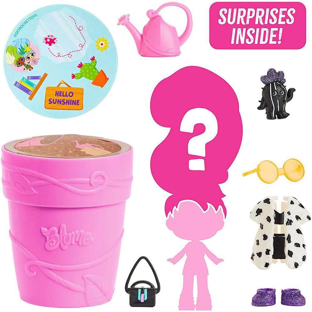 Fancybúp bê blume búp bê chậu hoa búp bê nở bất ngờ hộp mù ảo thuật búp bê phép thuật tưới nước sẽ nở hoa tóc dài