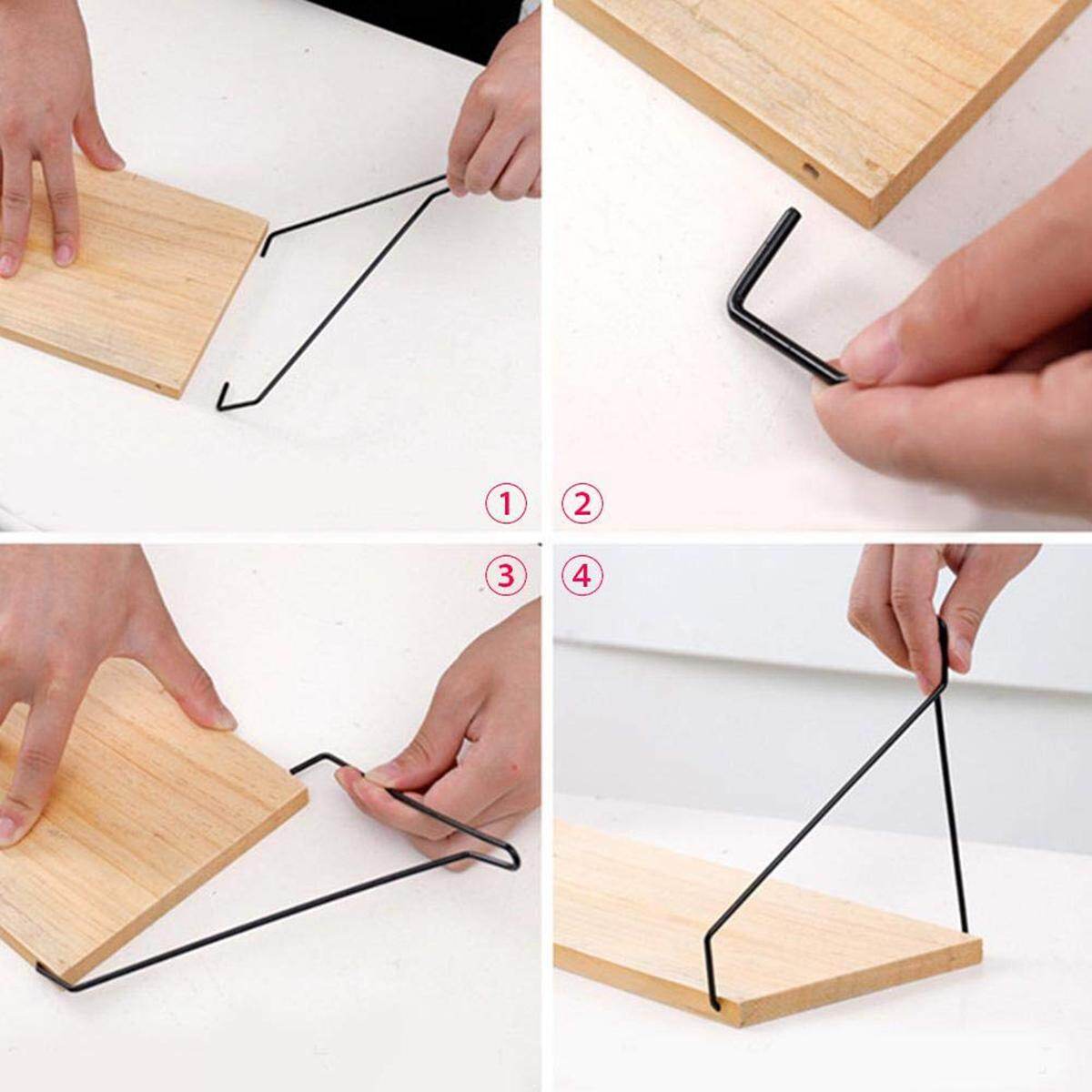 40x15x16cm estante de la pared del hogar titular colgante de madera de