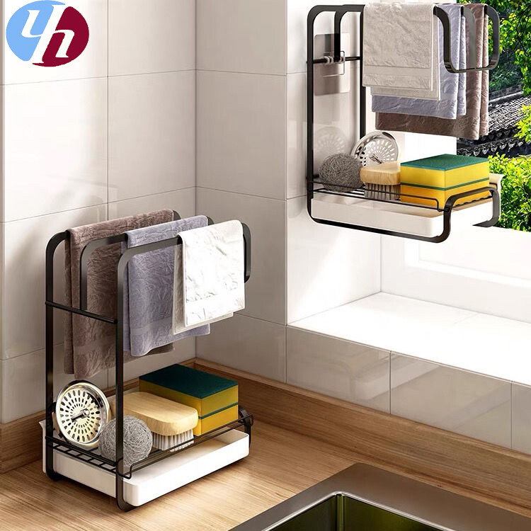 Giá Treo Giẻ Rách Đồ Dùng Nhà Bếp Khăn Đựng Bồn Rửa Thoát Nước Khăn Rửa Chén Bát Bồn Rửa Chén Nhà Bếp Dụng Cụ Đựng Ngưỡng Cửa Sổ Bàn