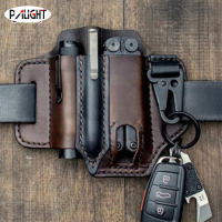 PAlight Multitool Leather Sheath Pocket Organizer Storage Belt Waist Bag for Camping