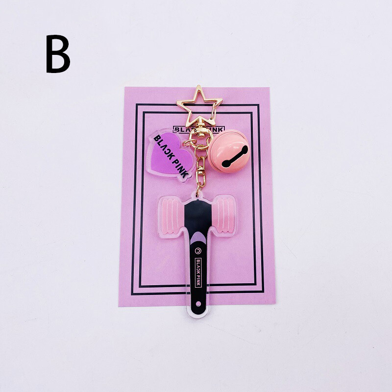 Chunren móc khóa 13 kiểu móc khóa lightstick kpopbts blackpink seventeen twice nct stray kids exo fans quà tặng mặt dây chuyền thời trang