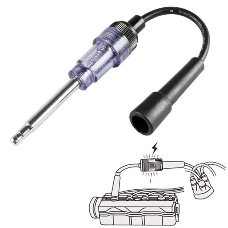 Dụng cụ kiểm tra đánh lửa DC 12V bugi Máy dò đánh lửa tự động xét nghiệm chẩn đoán công cụ