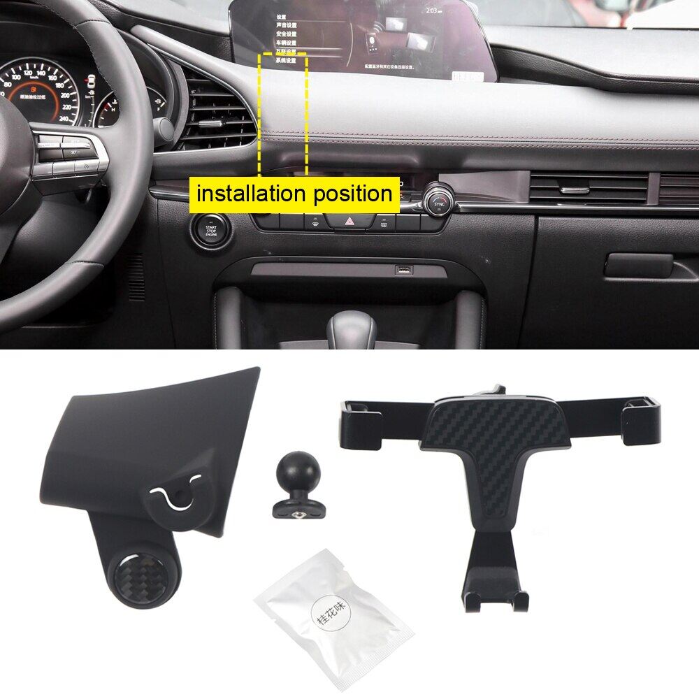 Fit For Mazda 3 Axela 2020 2021 Car Accessories Mobile Cell Phone Holder Car Air Vent Mount Cradle Stand 1 Set