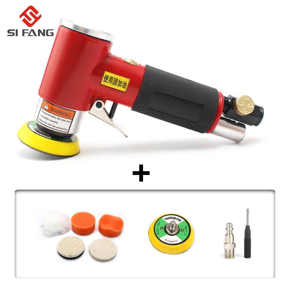 Máy Mài Bóng Khí Nén 2 Inch 3 Inch Màu Đỏ Máy Mài Mini Máy Đánh Bóng Bằng Khí Quỹ Đạo Công Cụ Không Khí Bộ Đệm Hành Động Kép Máy Đánh Bóng Quỹ Đạo Cho Xe 1 Bộ