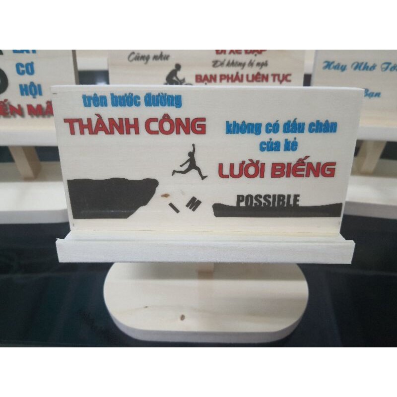 Kệ Gỗ Cao Cấp Kê Điện Thoại, Ipad Nhiều Slogan Ý Nghĩa